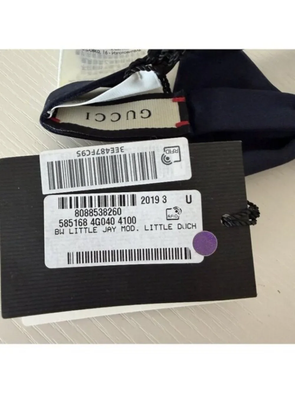 Gucci new tag